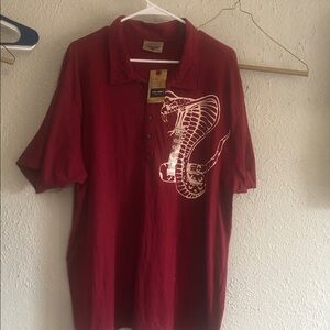 Steve & Barry's Red Polo with Snake Design